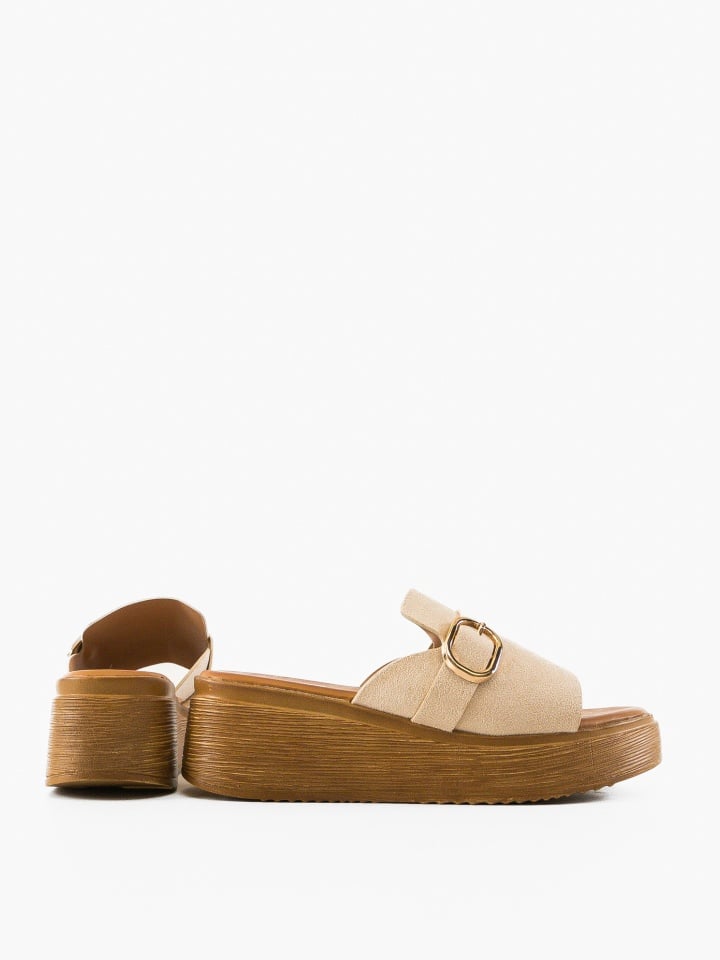 Papuci dama Priya Bej