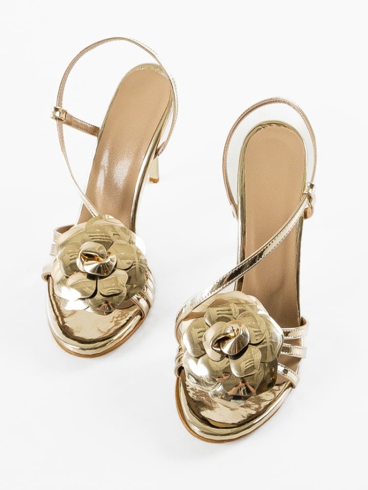 Sandale cu toc Hymko Argintii