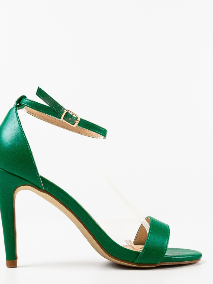 Sandale cu toc Rekoman Negre