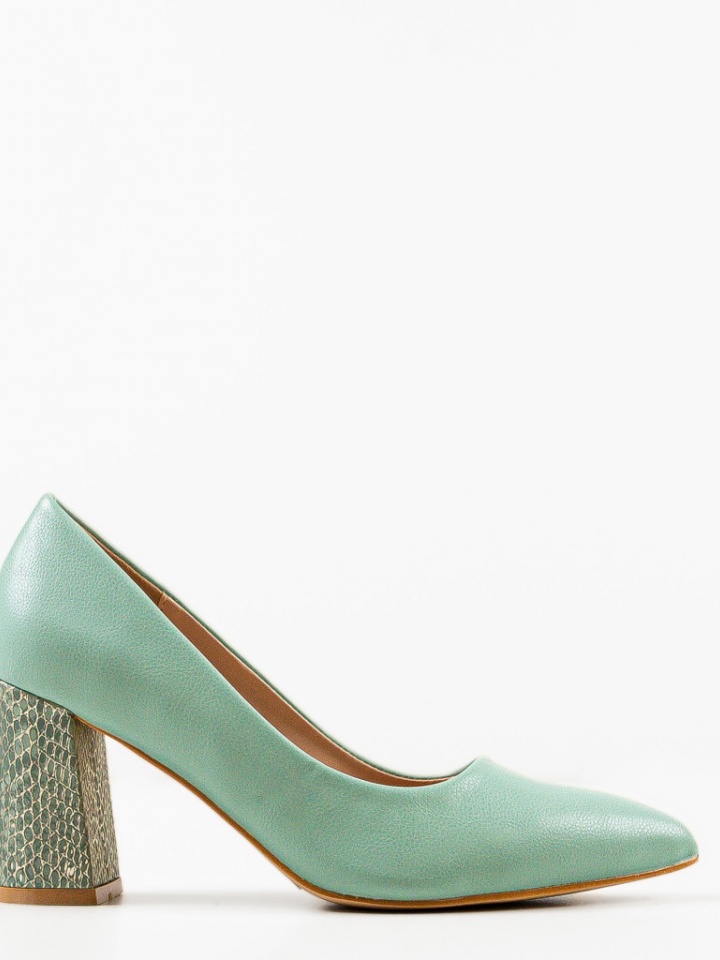 Pantofi cu toc Tuka Galbeni