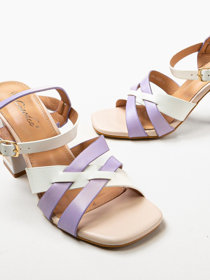 Sandale cu toc Demoph Negre