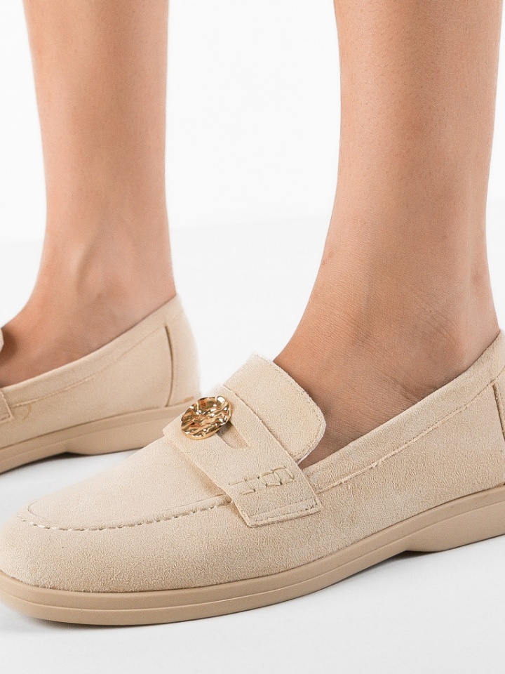 Pantofi casual dama Citrin Bej