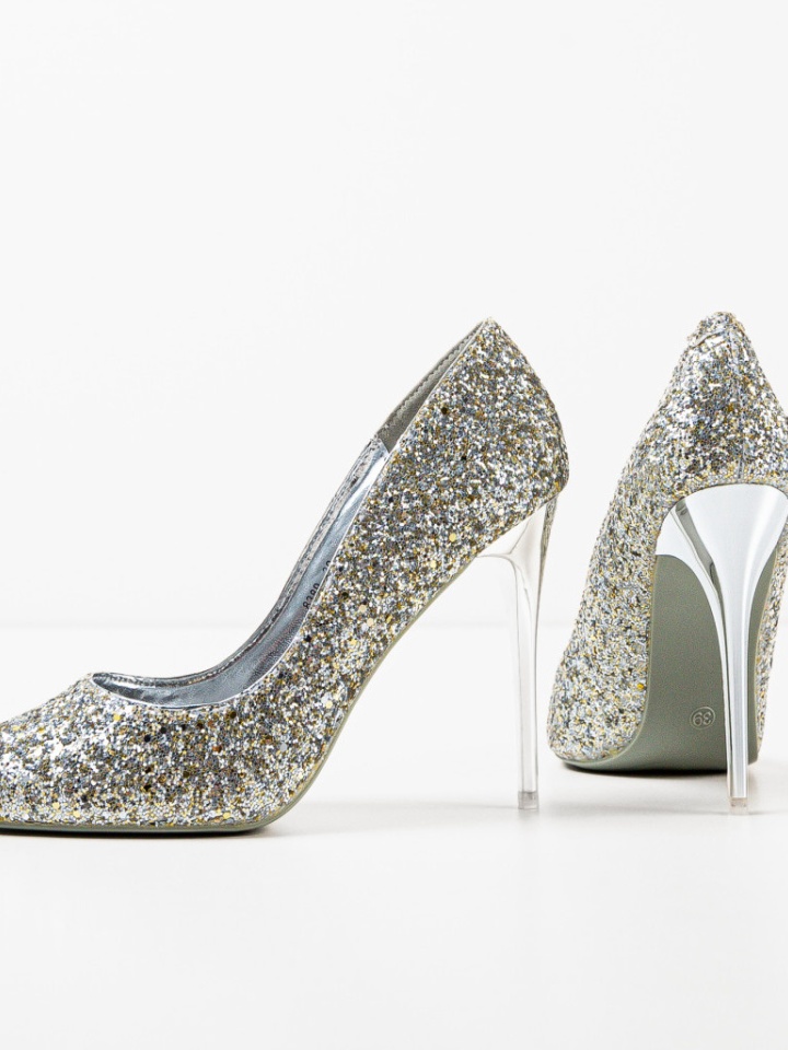 Pantofi dama Stanley Argintii