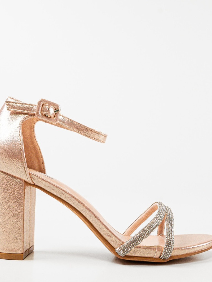 Sandale cu toc Josie Negre