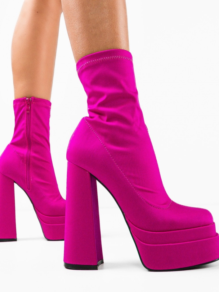 Botine dama Platona Negre