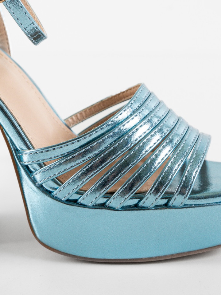 Sandale cu toc Odom Argintii