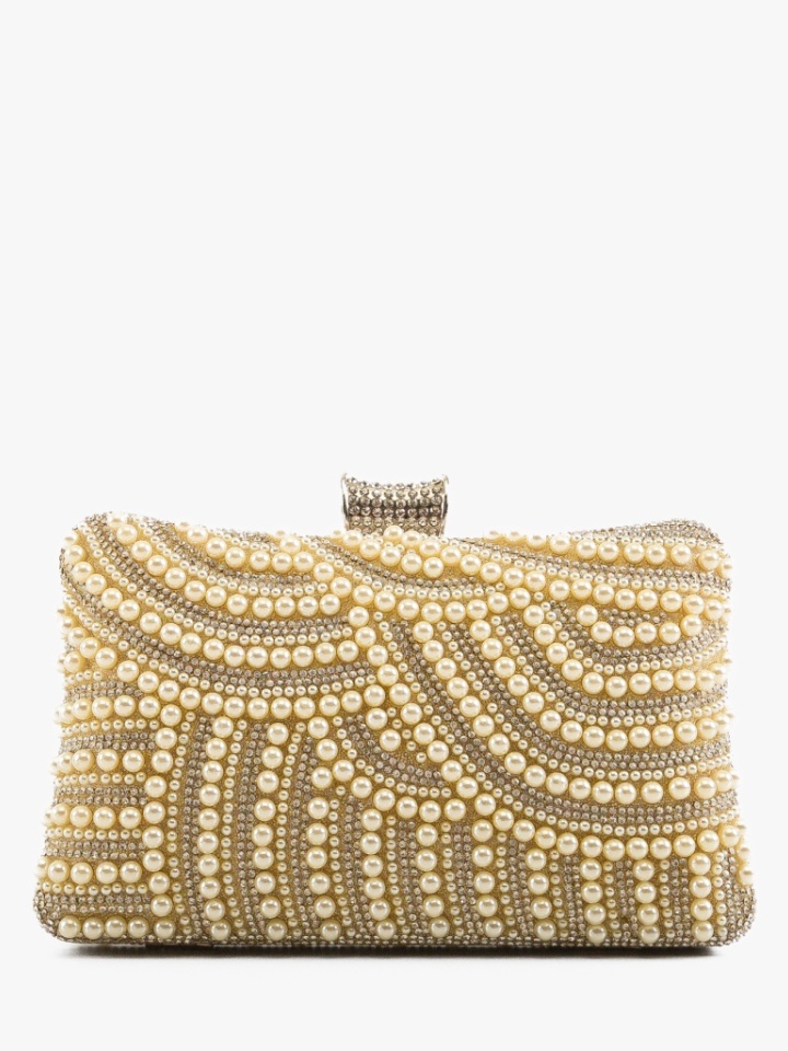 Geanta plic Perli Aurie
