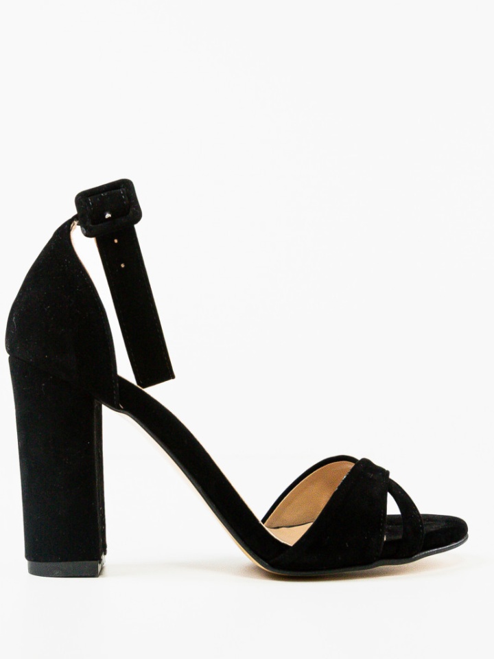 Sandale cu toc Crimson Negre