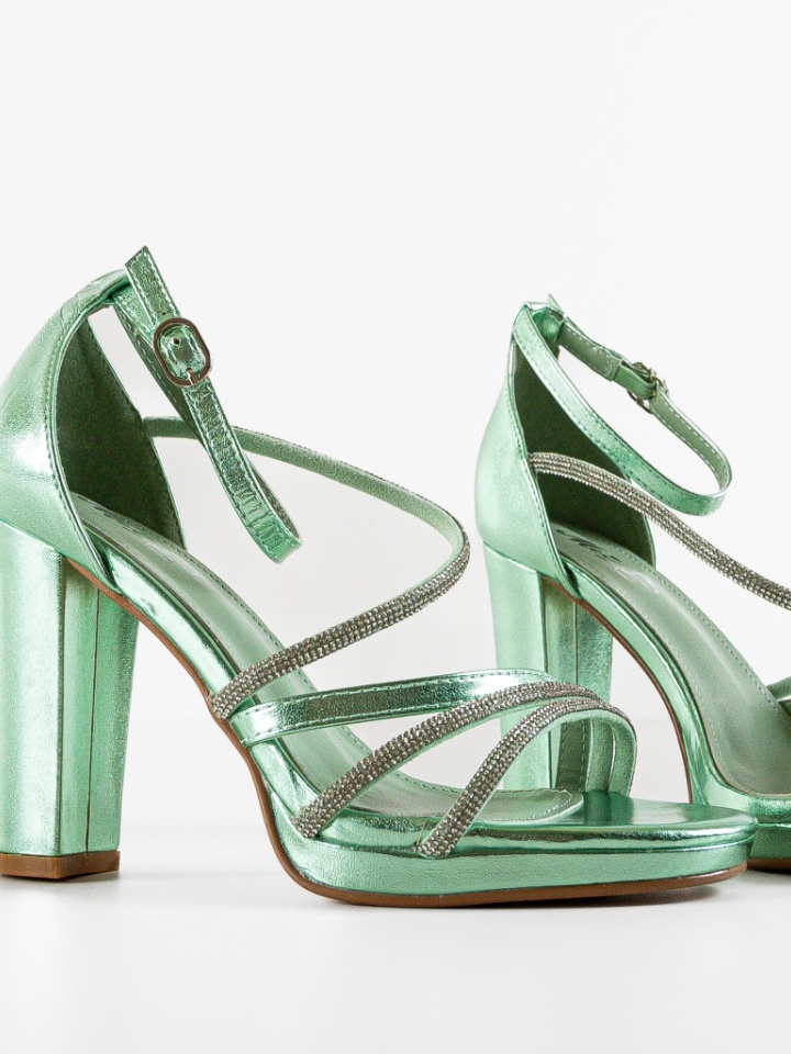 Sandale cu toc Dominus Verzi