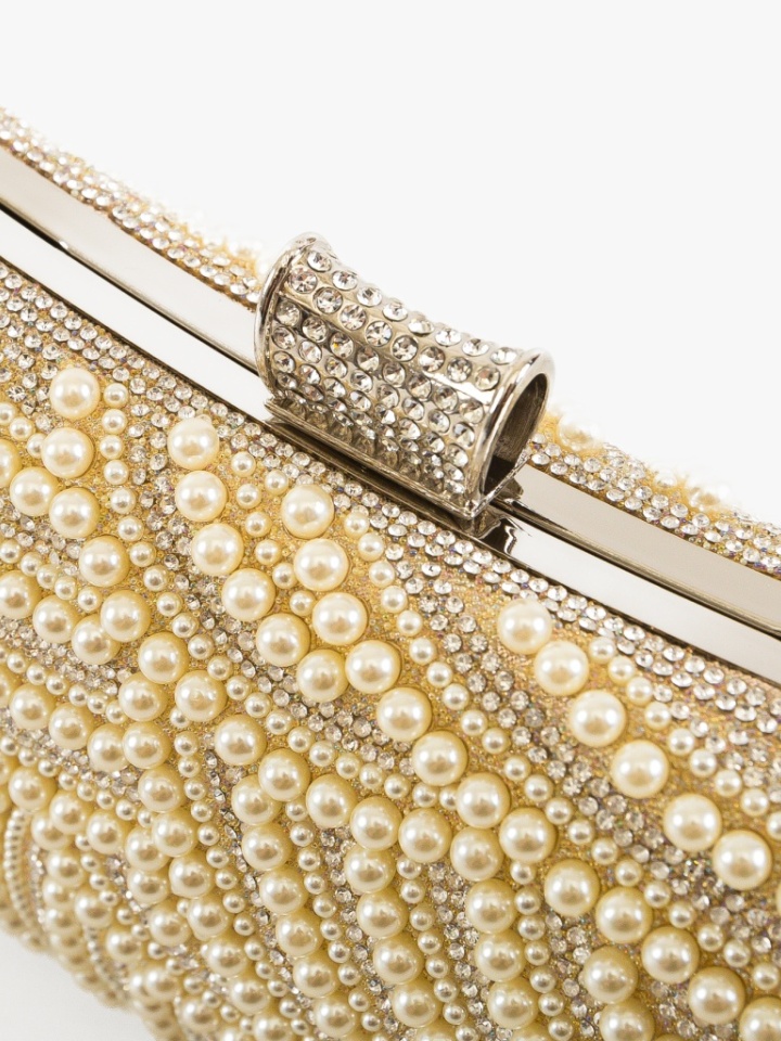 Geanta plic Perli Aurie