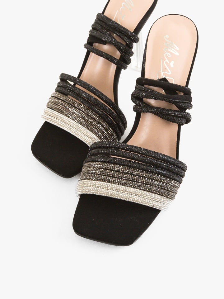 Sandale cu toc Anttoni Argintii