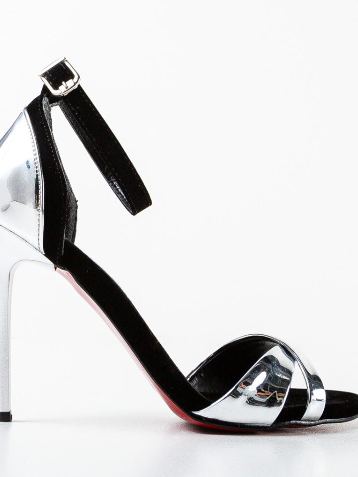 Sandale cu toc Ardelea Argintii