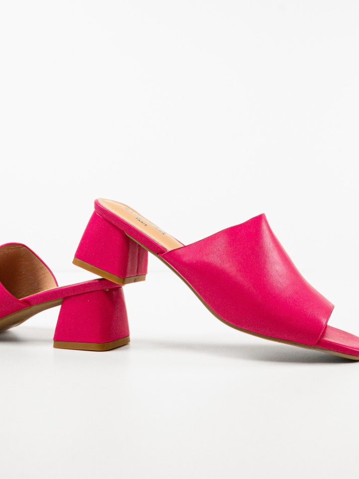 Saboti cu toc Bayane Fuchsia