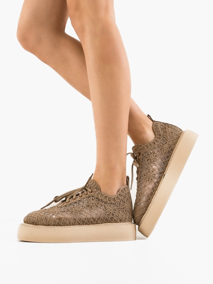 Pantofi Casual Ystory Bej 2