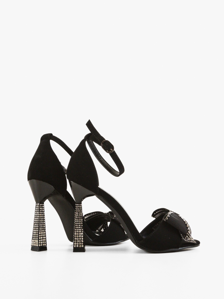 Sandale cu toc Farme Albe