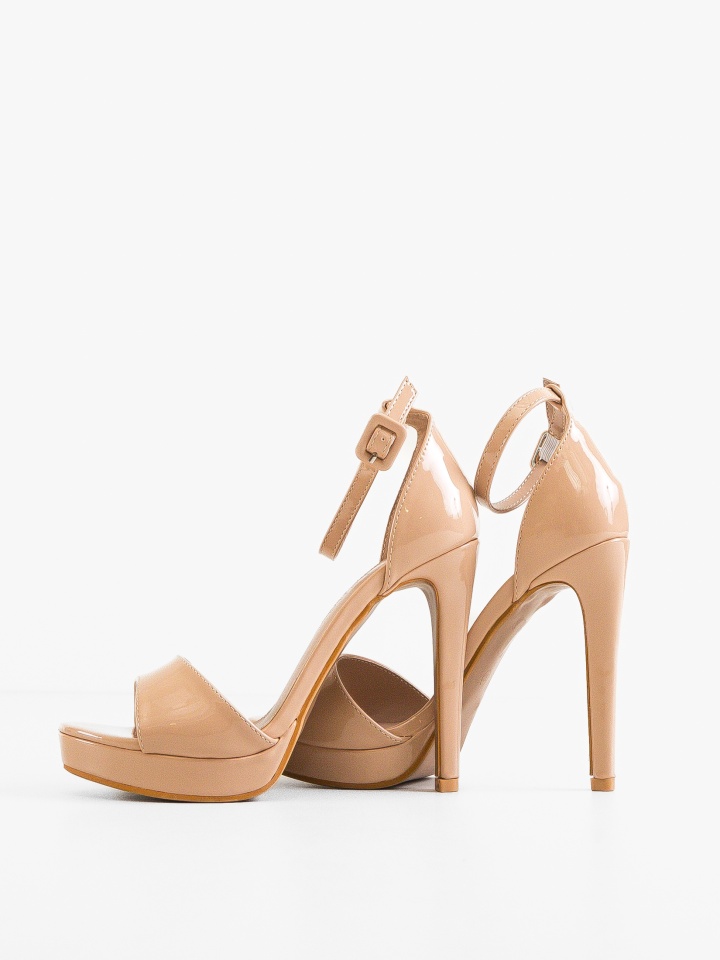 Sandale cu toc Shields Negre 2