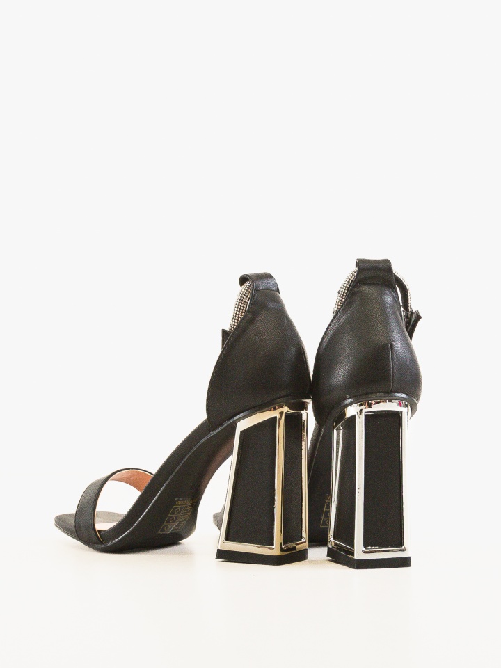 Sandale cu toc Sapphire Negre