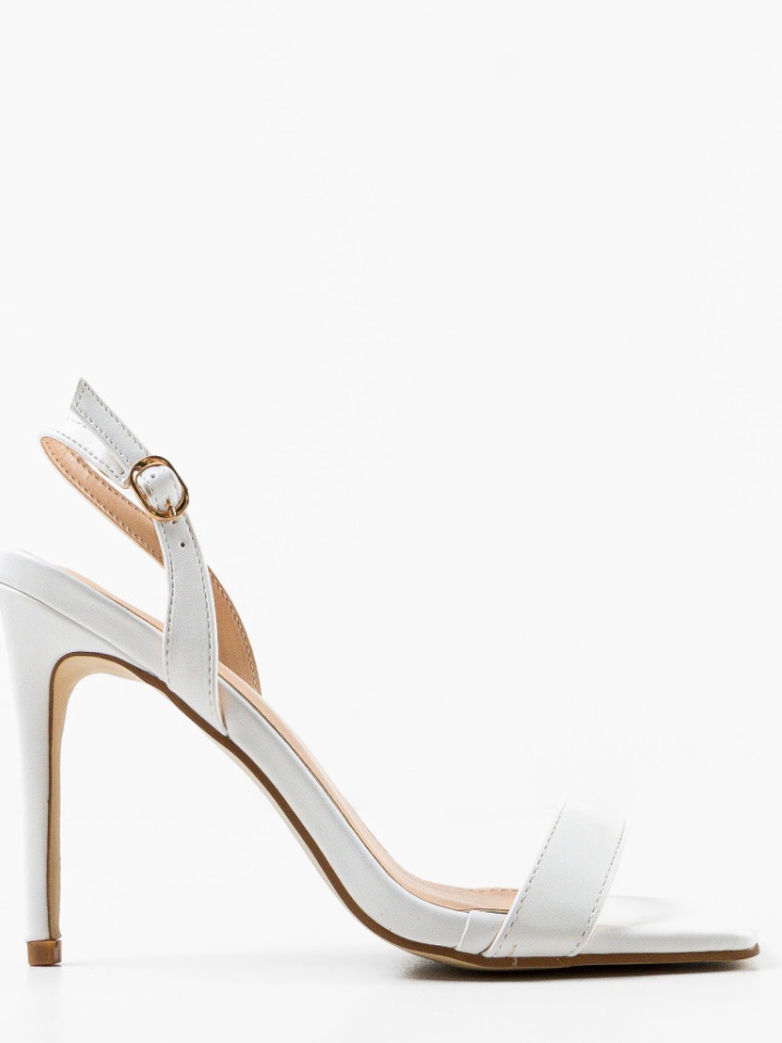 Sandale cu toc Ynyman Albe