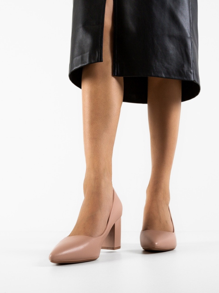 Pantofi cu toc Mylkay Albi