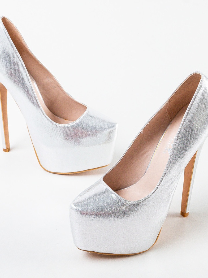 Pantofi dama Sclipia Argintii