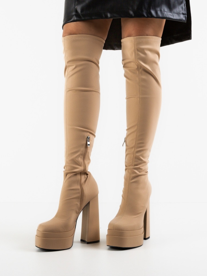 Cizme dama Krafa Bej 2