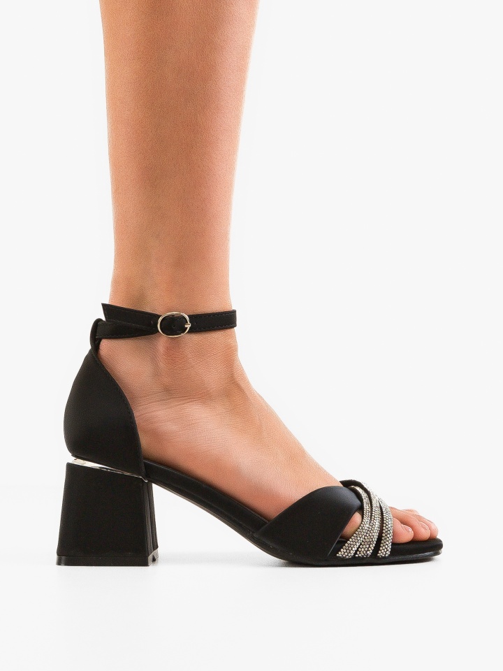 Sandale cu toc Pakka Argintii