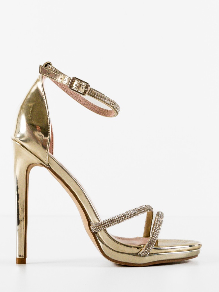 Sandale cu toc Vraday Aurii