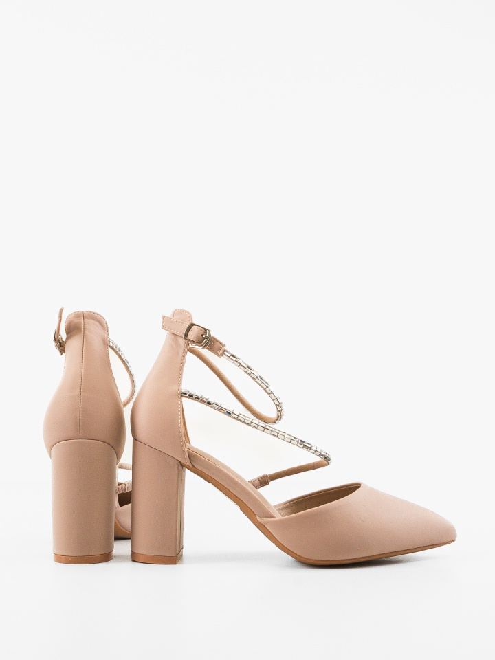 Pantofi cu toc Kudia Albi