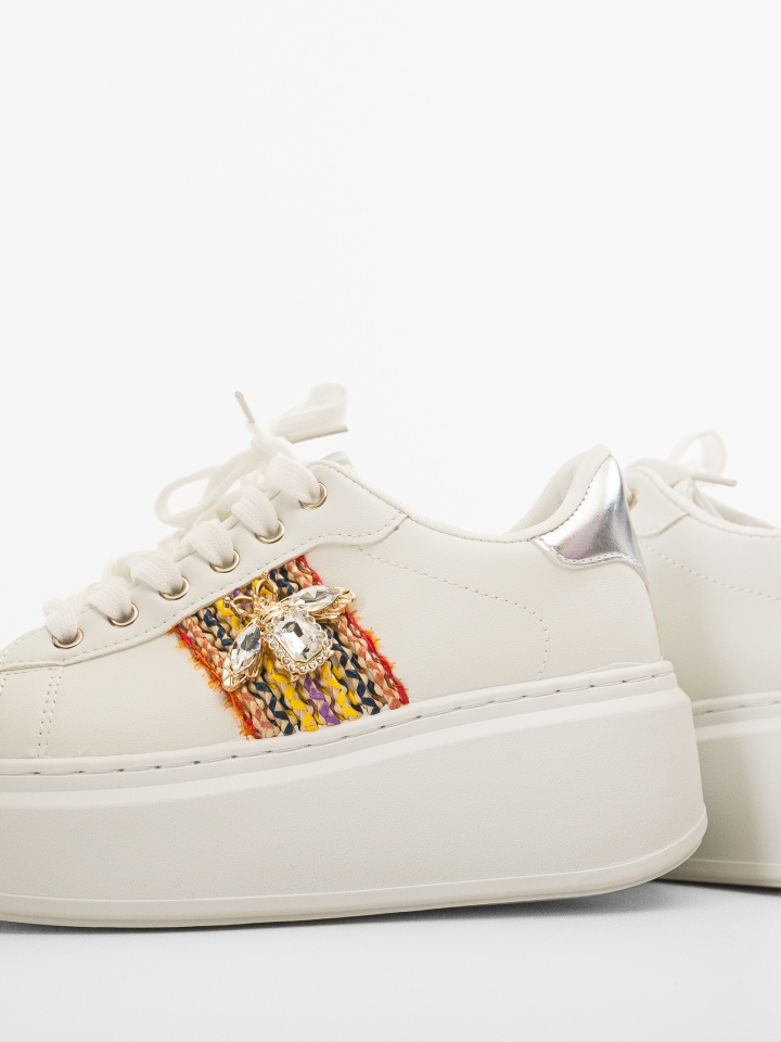 Sneakers dama Wayne Argintii