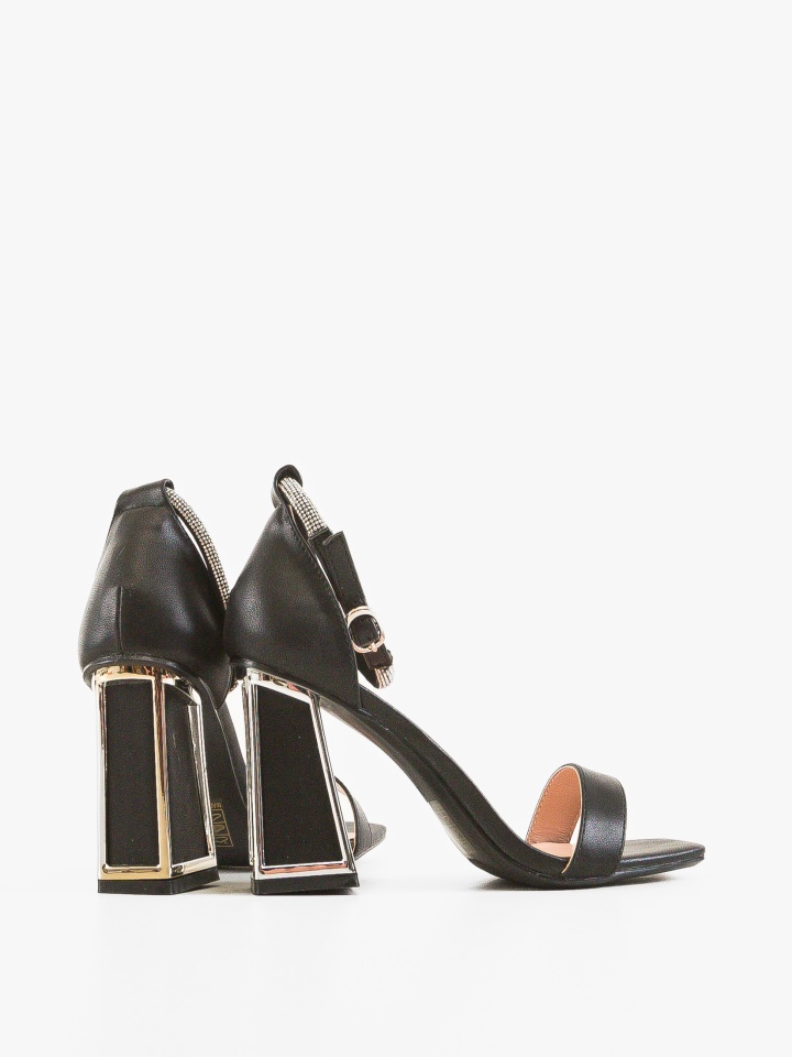 Sandale cu toc Sapphire Negre