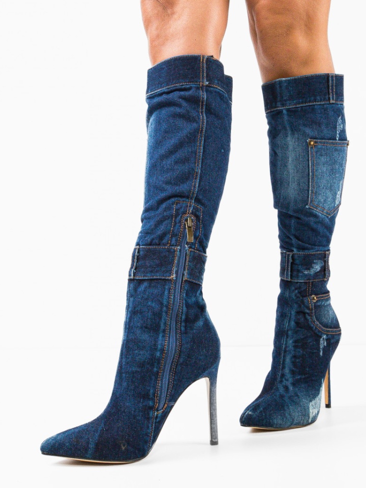 Cizme dama Pytenya Albastre 3