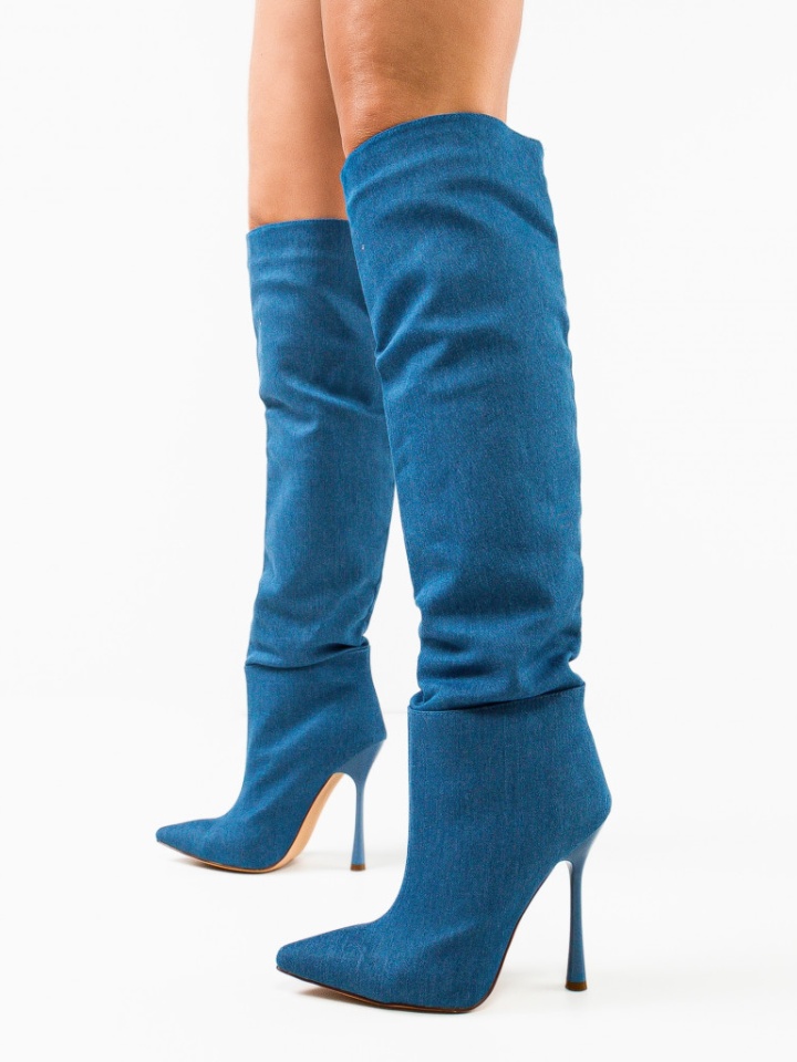 Cizme dama Amay Albastre 2
