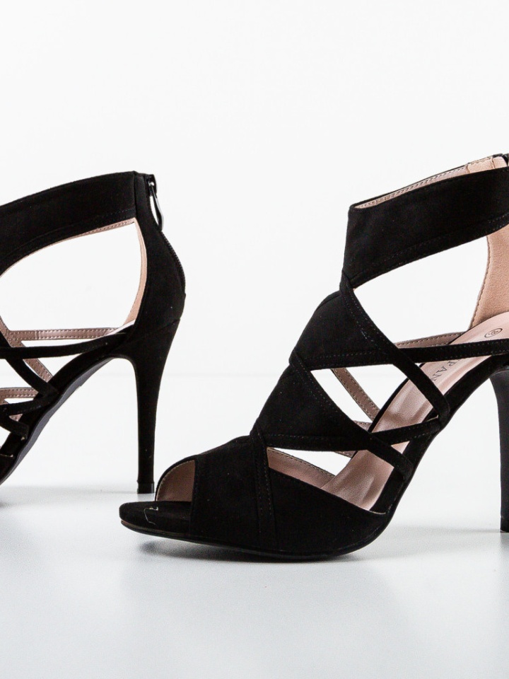 Sandale cu toc Izor Negre