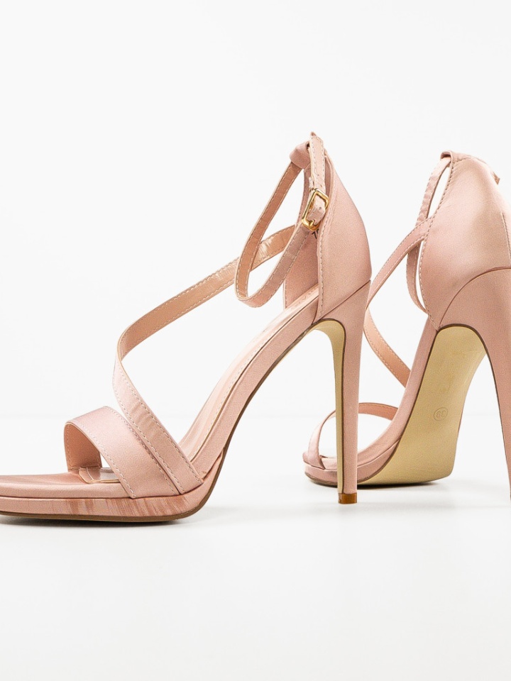 Sandale cu toc Lindon Fuchsia