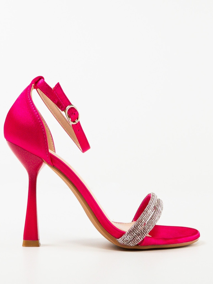 Sandale cu toc Seoul Fuchsia