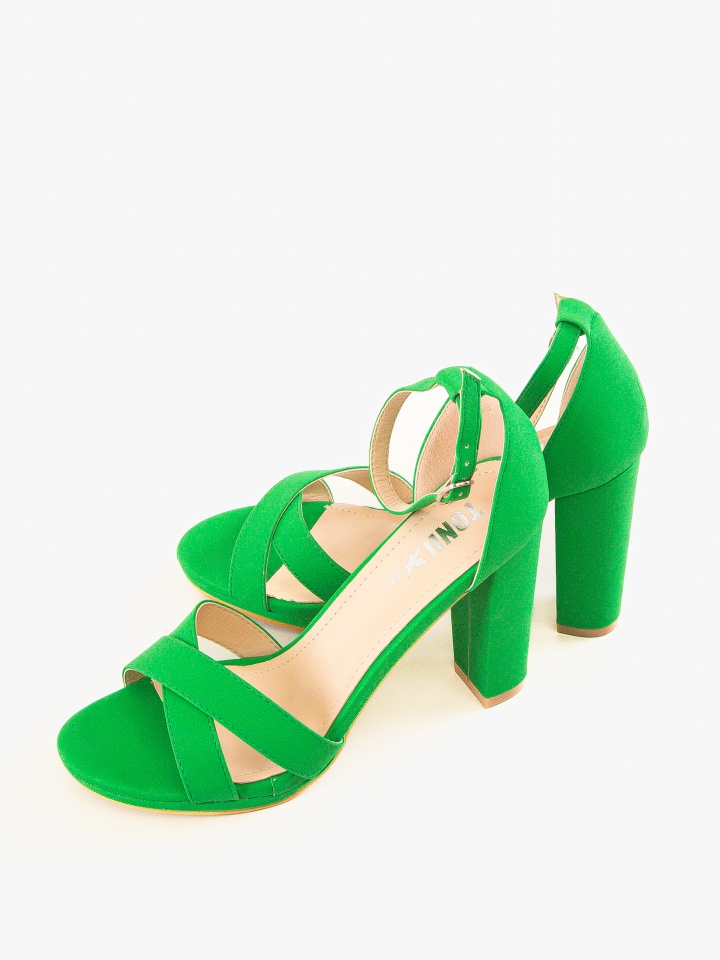 Sandale cu toc Saskia Verzi