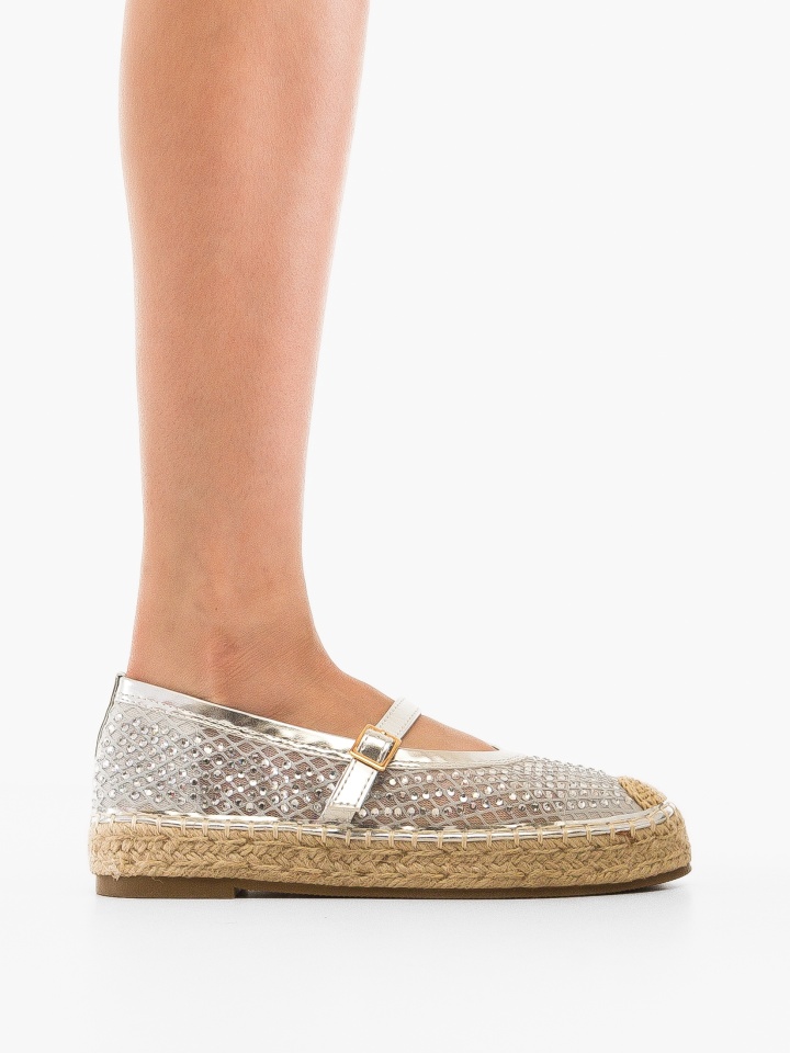 Espadrile dama Vera Argintii