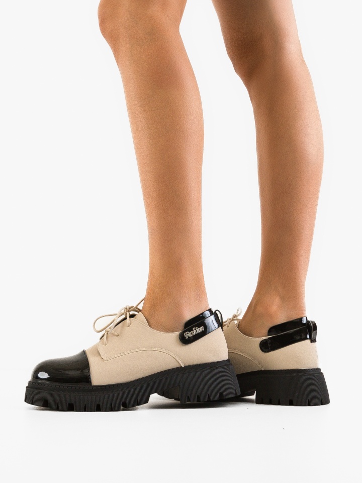 Pantofi Casual dama Luiza Bej