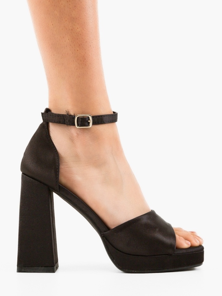 Sandale cu toc Mills Negre