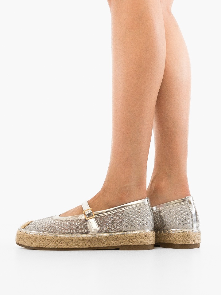 Espadrile dama Vera Argintii