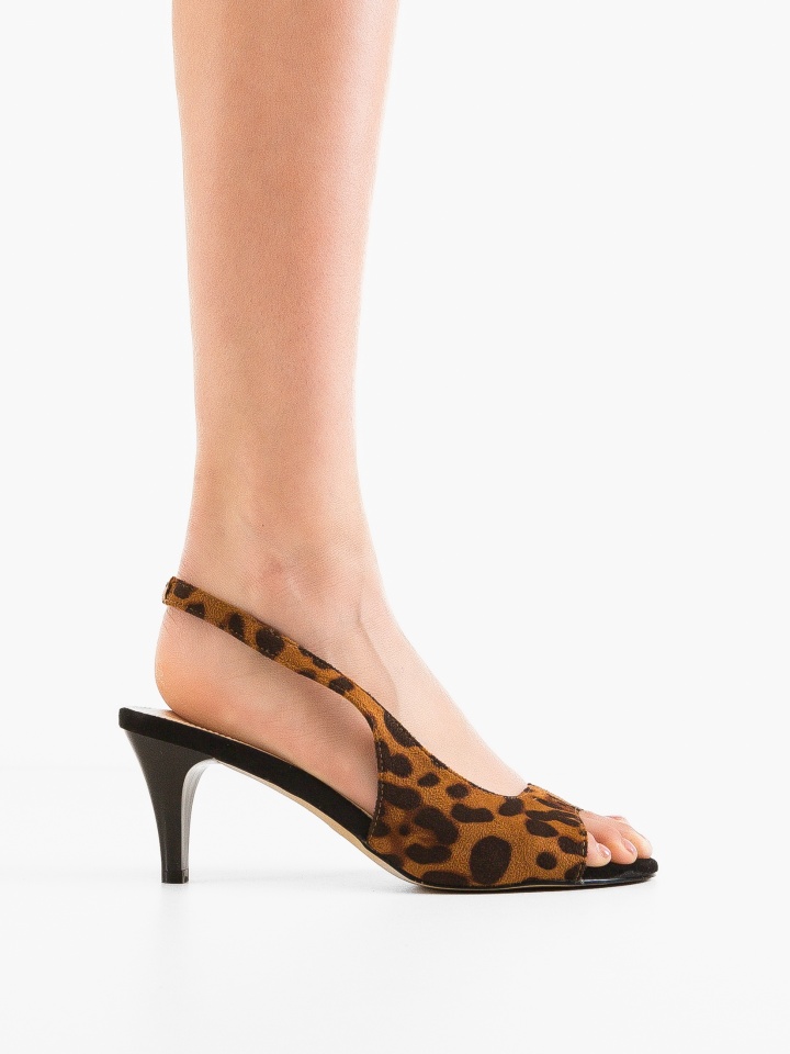 Sandale cu toc Gergy Negri