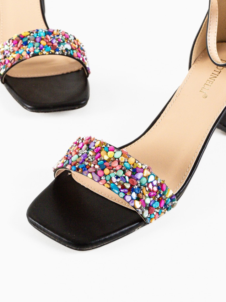 Sandale cu toc Shahar Negre