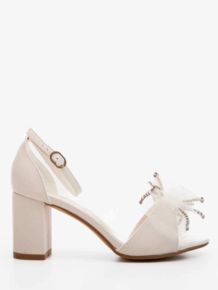 Sandale cu toc Dyala Argintii