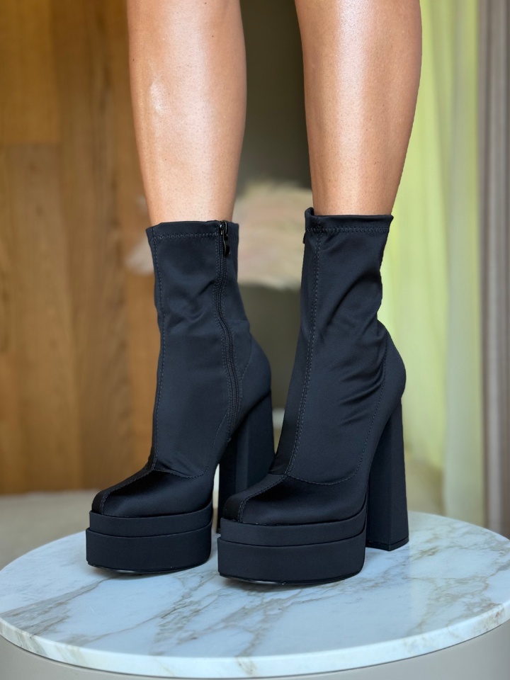 Botine dama Platona Negre