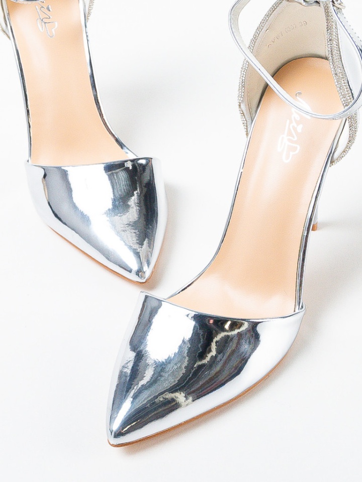 Pantofi cu toc Orden Argintii