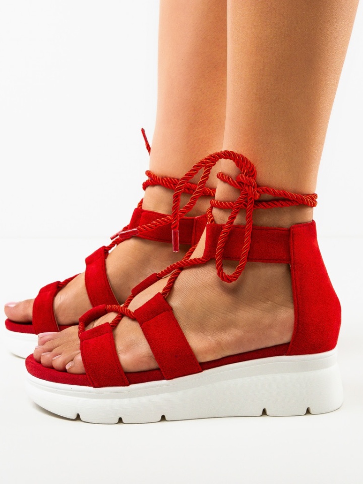 Sandale dama Miami Rosii