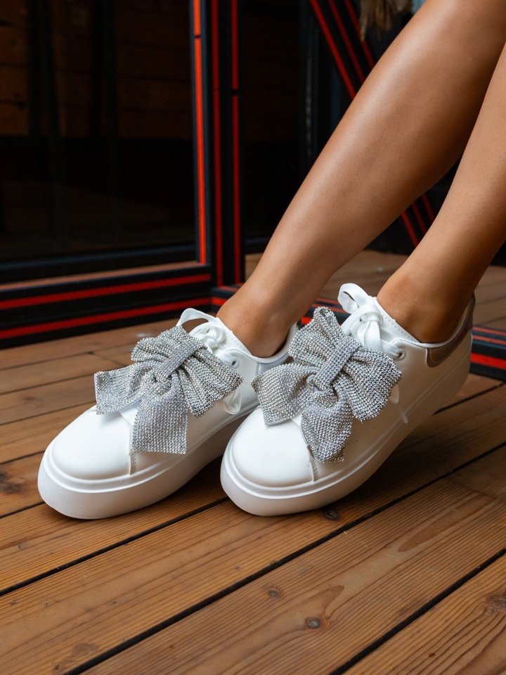 Sneakers dama Eva Argintii