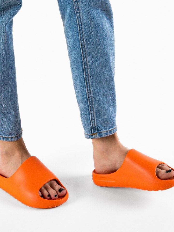 Papuci dama Elise Portocalii