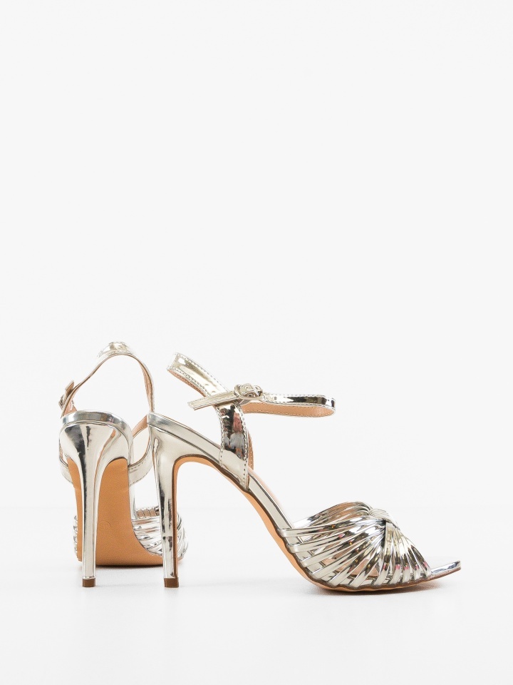 Sandale cu toc Cobano Argintii