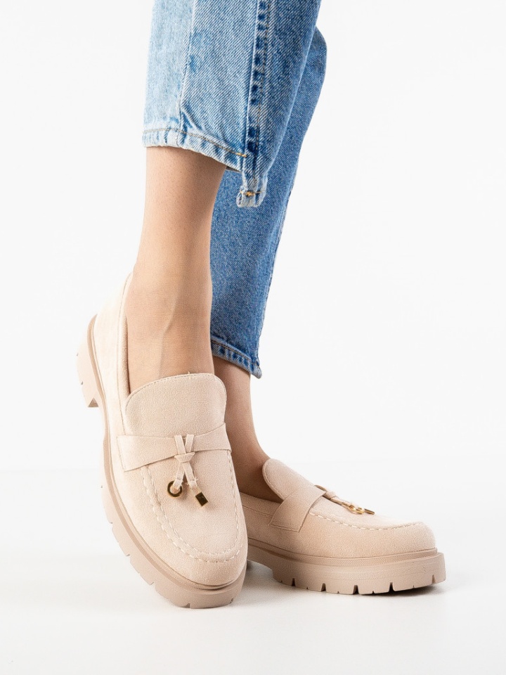Pantofi casual dama Sardonix Bej